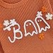Socutebabe Newborn Toddler Baby Boy Girl Halloween Outfit Knit Boo Sweater Ghost Chunky Sweatshirt Cute Fall Winter Clothes (Orange, 3-6 Months)