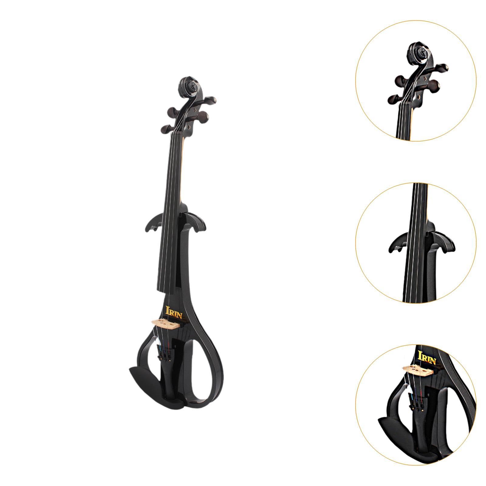 Juego de violín eléctrico con Estuche de Transporte, Instrumento Musical de iniciación con Accesorios, tamaño Completo 4/4, para interpretación de Adolescentes.
