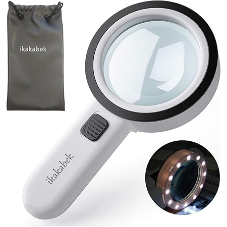 Lente D'Ingrandimento 30X Con Luce LED - Portatile Per Lettura E Artigianato