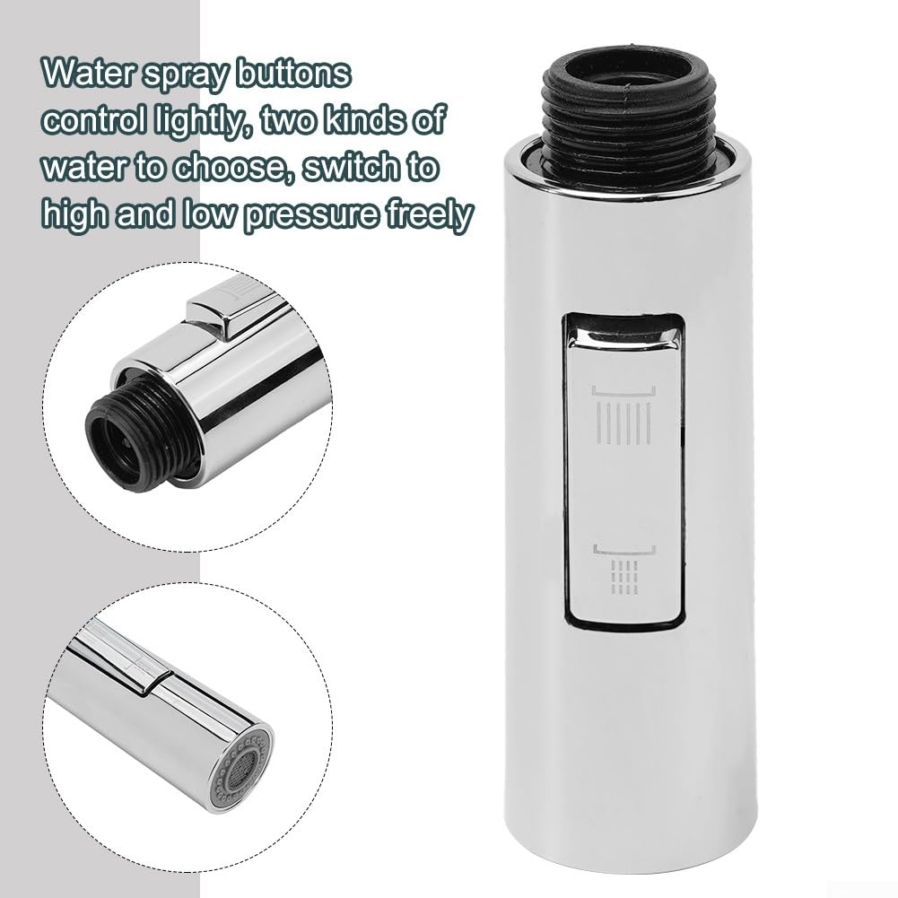 Soffione Doccia Estraibile Per Rubinetto Cucina - Testina Multifunzione G1/2'' In ABS Con 2 Modalità Di Spruzzo - Ricambio Universale Freddo/Caldo