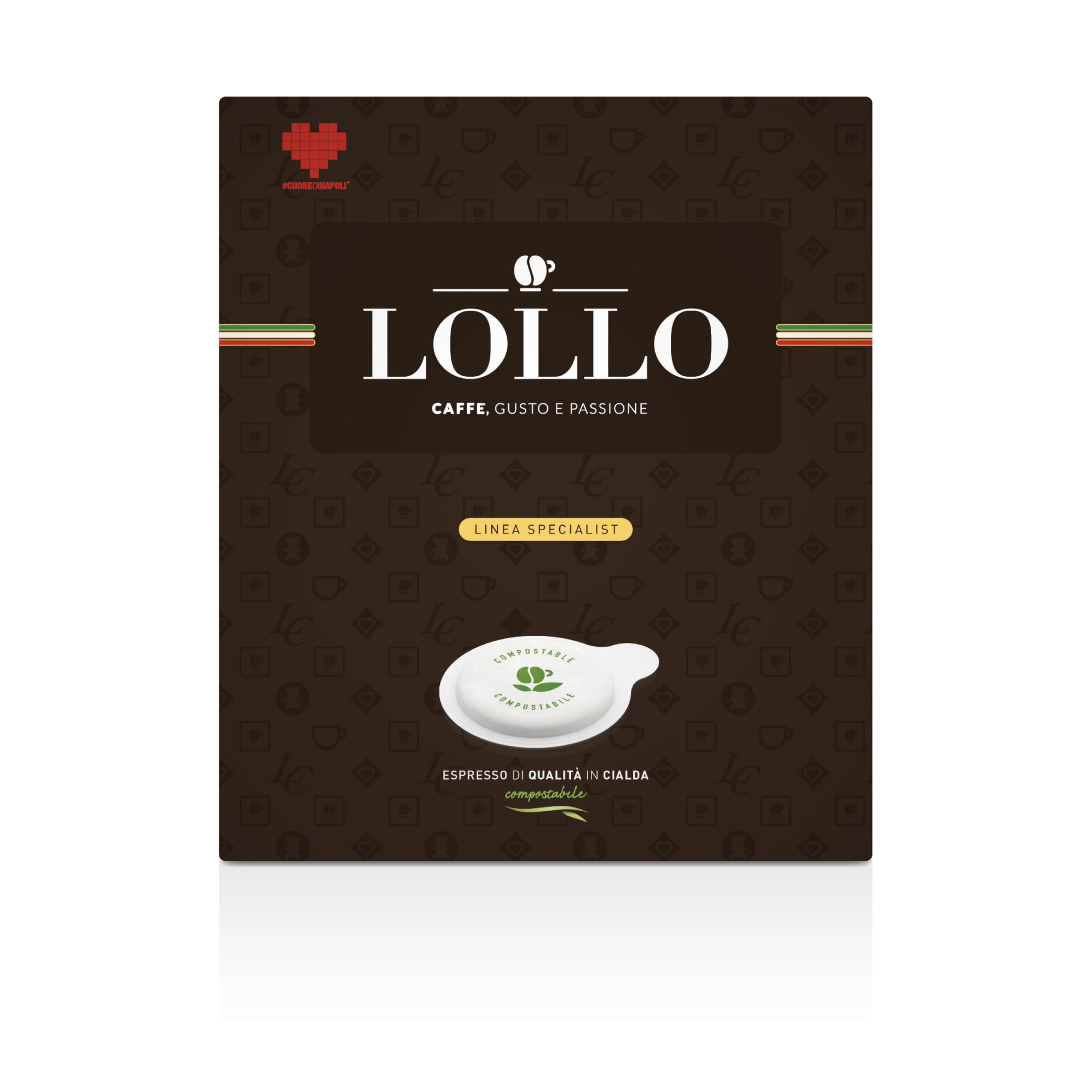 Caffe Lollo - Lote de 600 cápsulas compatibles de café mezcla clásica, 44 cm de diámetro