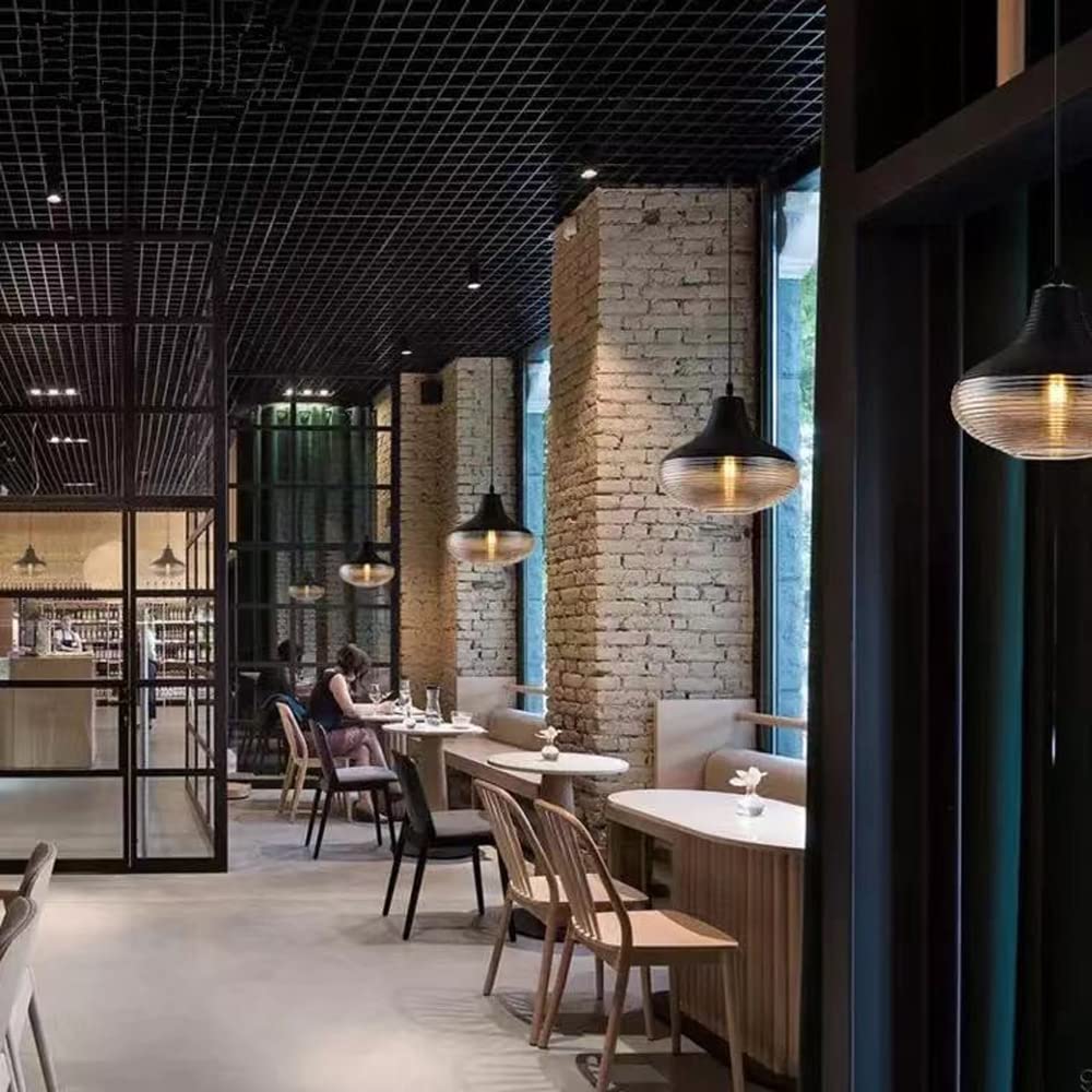 Retro proste lampy wiszące LED, przemysłowe wyposażenie oświetlenia lampy wiszącej, szklany żyrandol na głowę, do sypialni bar do jadalni kuchnia