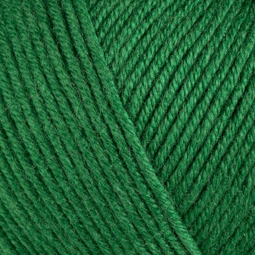 Image of Baby Cotton Blend Yarn - Soft Sport Weight Yarn for Crochet & Amigurumi - 50g /180yds - 60% Cotton 40% Acrylic - Ideal for Baby & Knitting Proj.(Forest Green, 2 Balls)