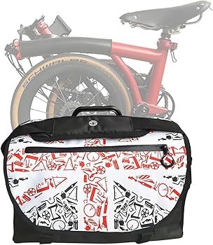 ダーボーBROMPTON用 Sバッグユニオンジャック柄ブラックフラップ付き ダーボー様専用BROMPTON用 Sバッグユニオンジャック柄ブラック