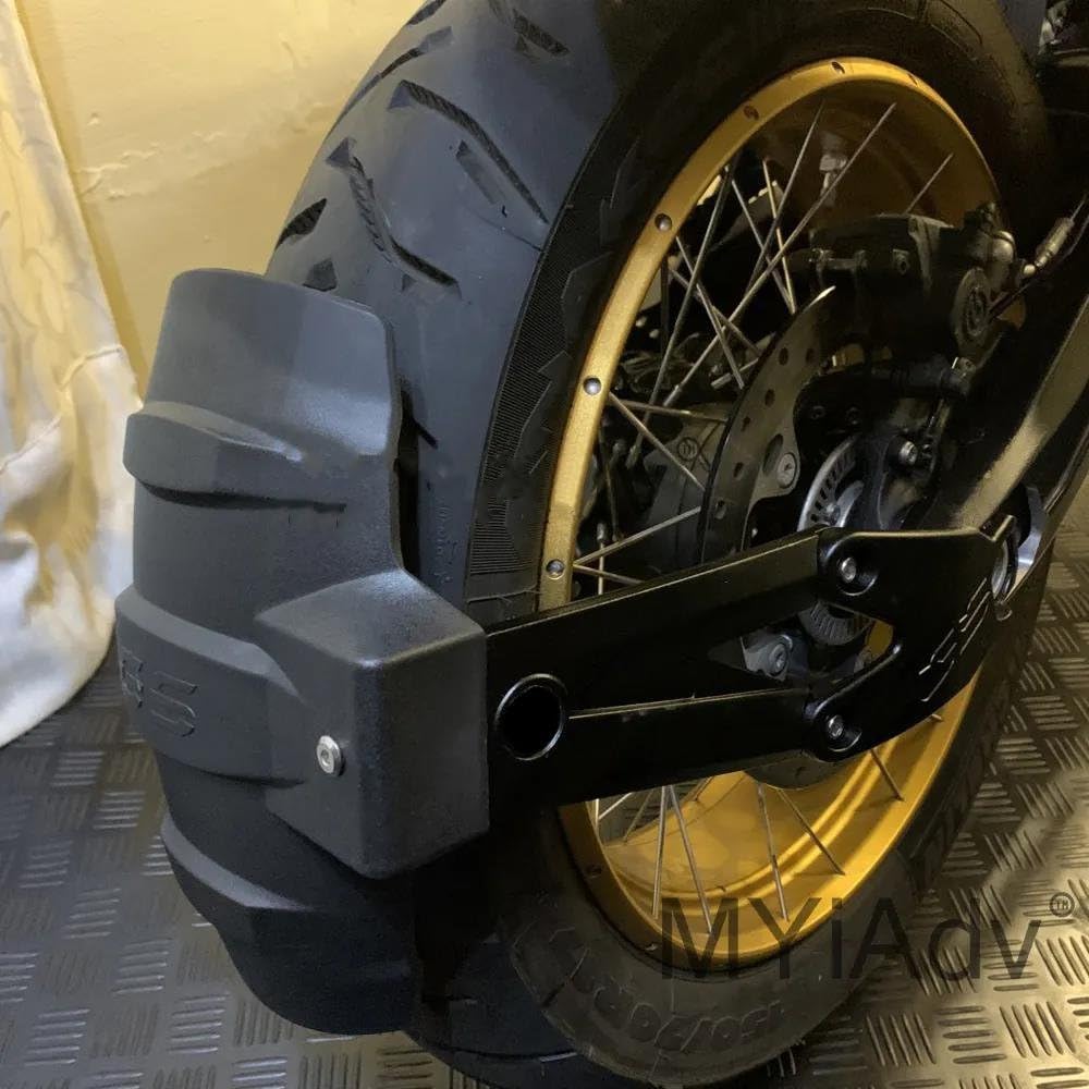 MYVPRO Moto Ruota Hugger Parafango Per BMW F850GS Adventure F750GS F 750 850 GS Adv Parafango Posteriore Paraspruzzi Alluminio Nero One Size