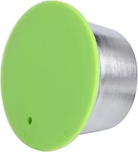 Oumefar Cápsulas de café reutilizáveis, filtros de cápsulas de café, cápsulas de café, cápsulas de café de aço inoxidável reutilizáveis com tampa de silicone copo de cápsula de café recarregável adequado para máquina de café Dolce Gusto (verde)