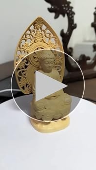 Amazon｜仏像 木彫り 釈迦如来座像 柘植の木 (曹洞宗・臨済宗