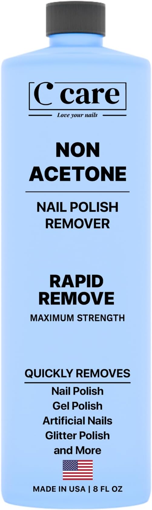 Gentle Touch Non-Acetone Nail Polish Remover | Nourishing Formula | Professional Quality | Rapid Remove | Non-Drying | 8 Fl oz