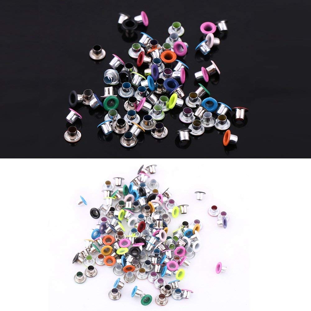 500 Pz Occhielli In Metallo 3mm Rotondi Per Scrapbooking Card Making Craft E Occhielli Caldi In Pelle