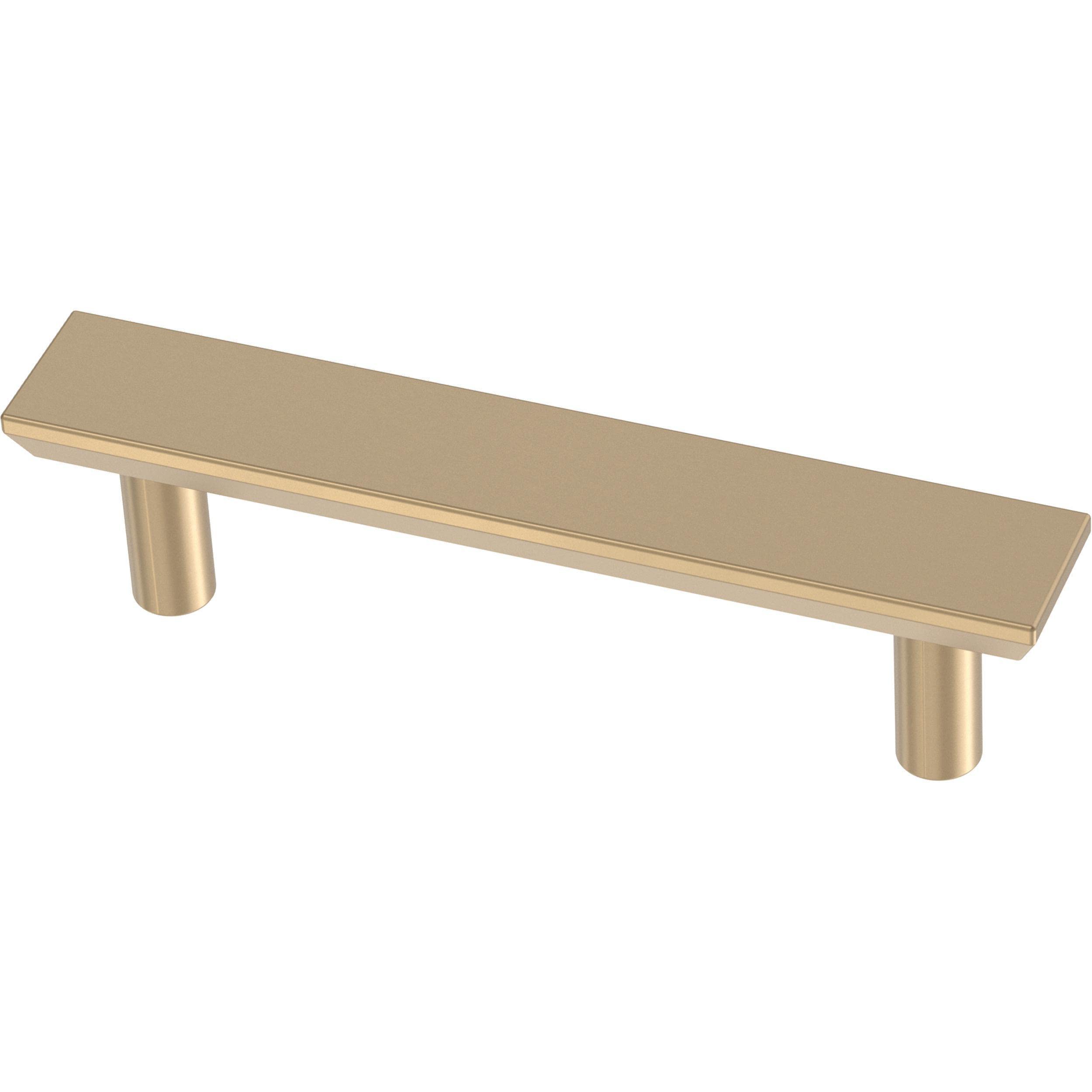 Franklin Brass Simple Chamfered Cabinet Pull, Champagne Bronze, 3 in (76mm) Drawer Handle, 10 Pack, P40844K-CZ-B1