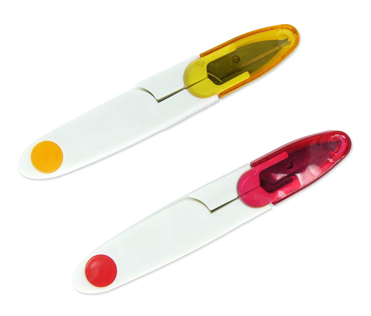 Akord Yellow, Red Sewing Snip Thread Tailors Cutter Scissors, 2-Piece