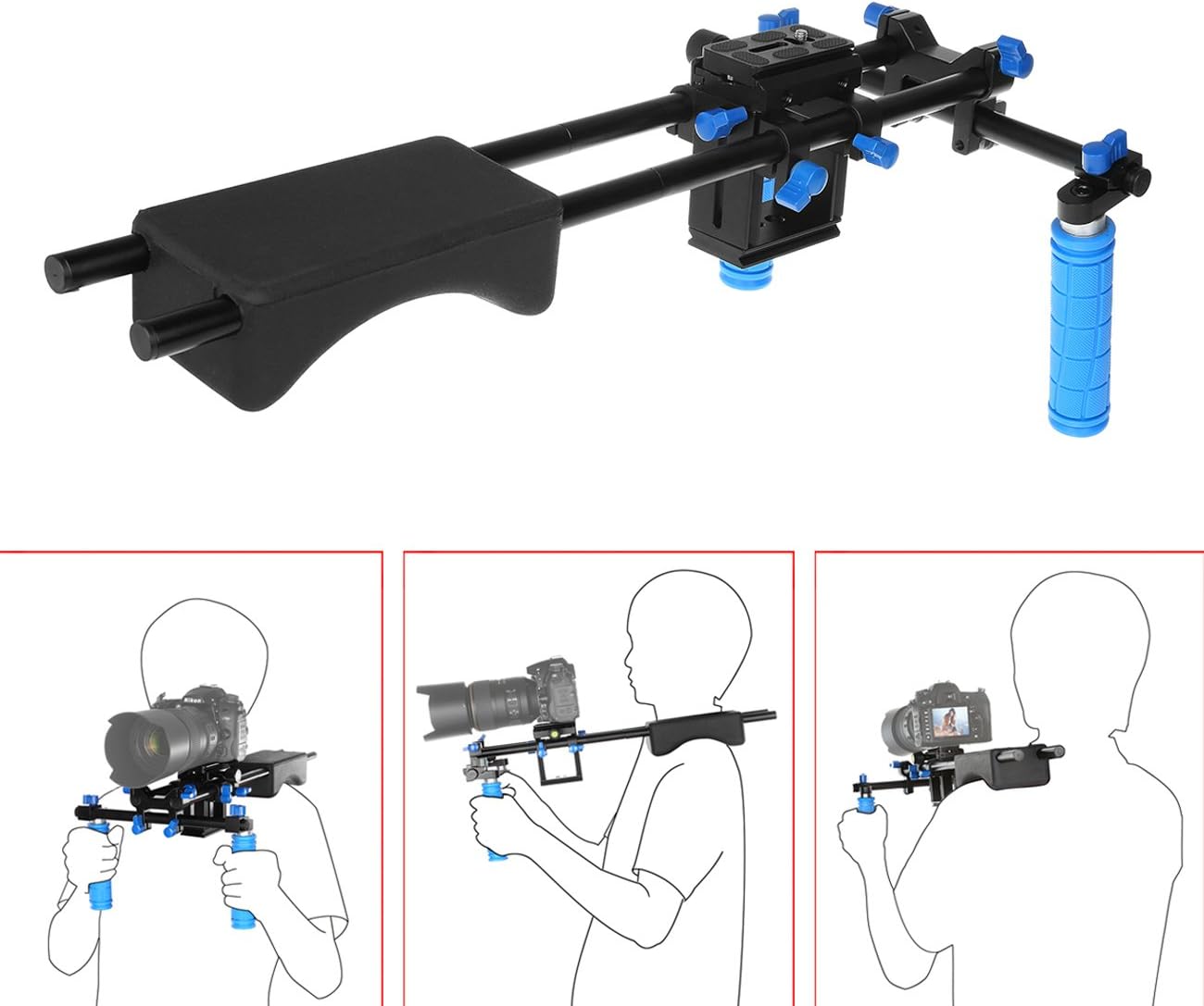Movie Kit Set Camera Rig Camrig Shoulder Support Kit Mount