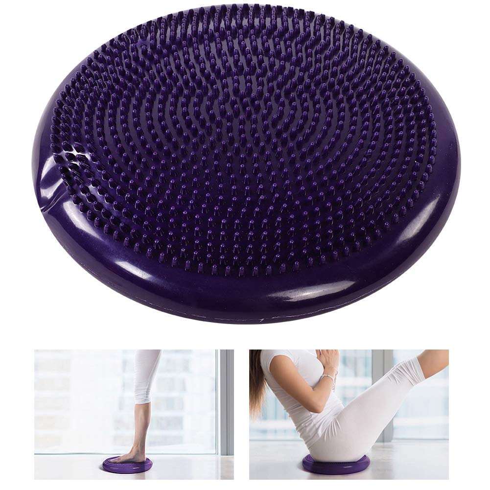 Coussin D'équilibre Yoga Pilates - Avec Pompe - Double Face Massage - Améliore Flexibilité Et Stabilité