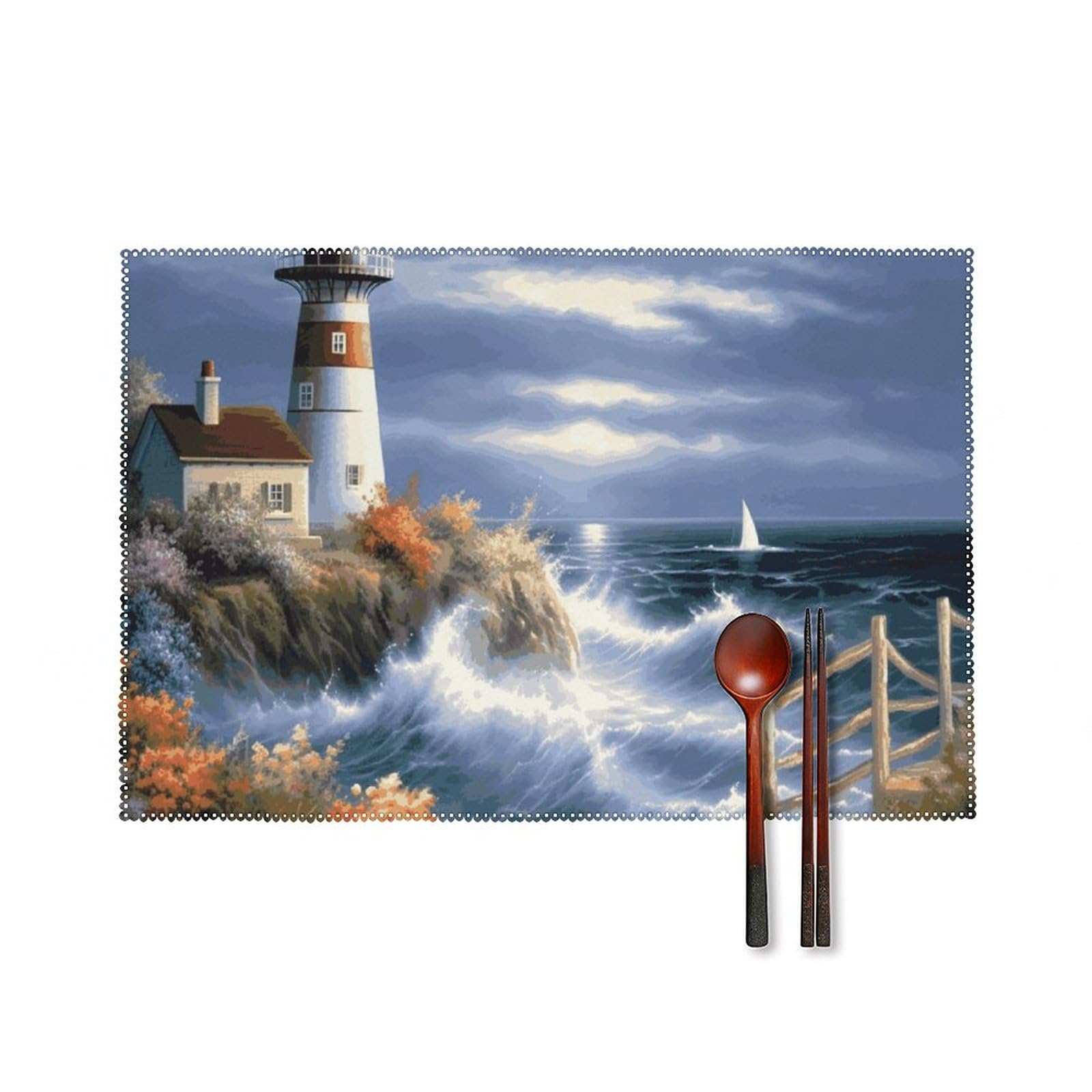 Set de table motif phare pour embellir vos repas de famille en salle à manger