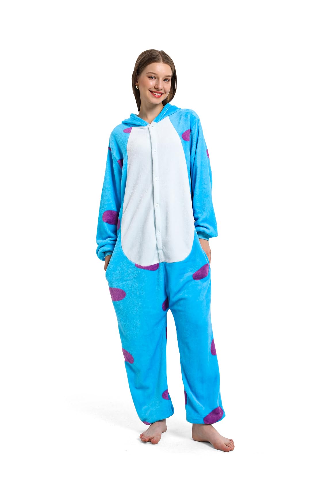Unisexo Comodidad Suave Franela Animales Traje de Dormir Cosplay Ropa de Salón Pijamas
