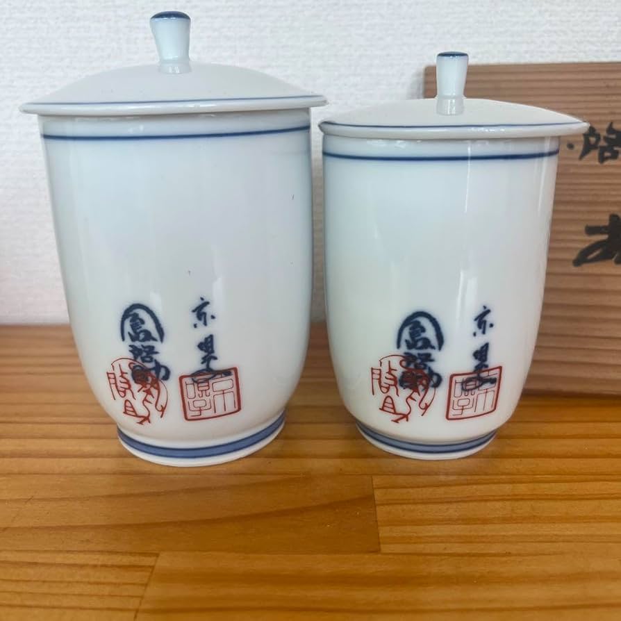 Amazon | 唄子啓助のおもろい夫婦湯呑 桐箱入り 昭和レトロ
