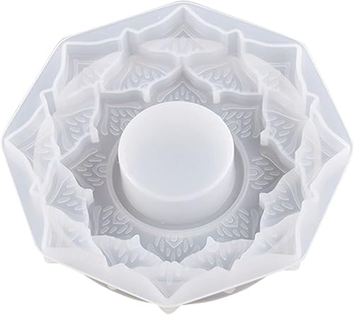 Roadoor Portavelas Molde de silicona fácil desmolde forma de estrellas molde portavelas para manualidades suministros de fabricación de manualidades