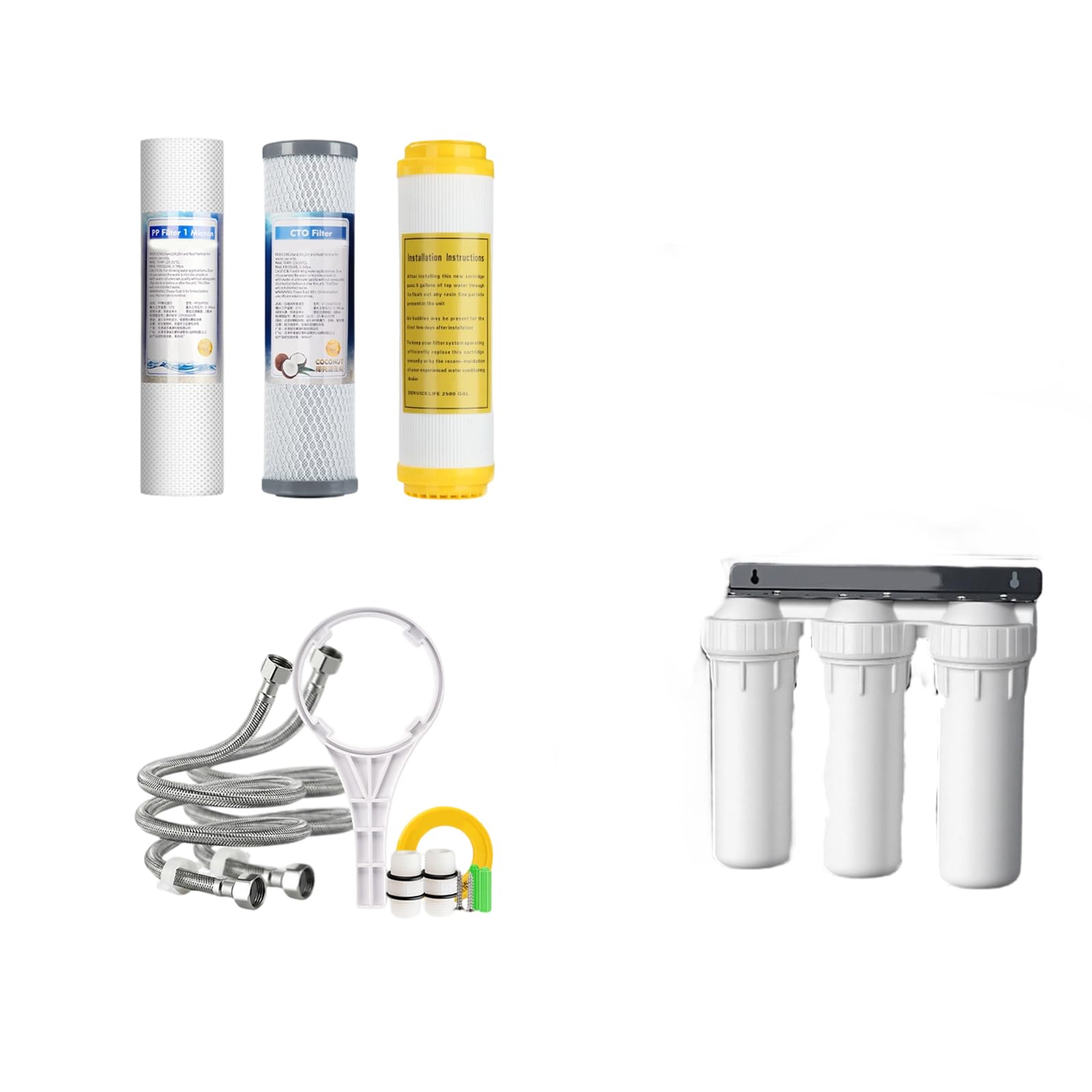 Tfaoys D Time 10Inch Pp Water Filter Systems Effectively Eliminates Sediment An Particles Water Purification Structure Cleaner Filter
