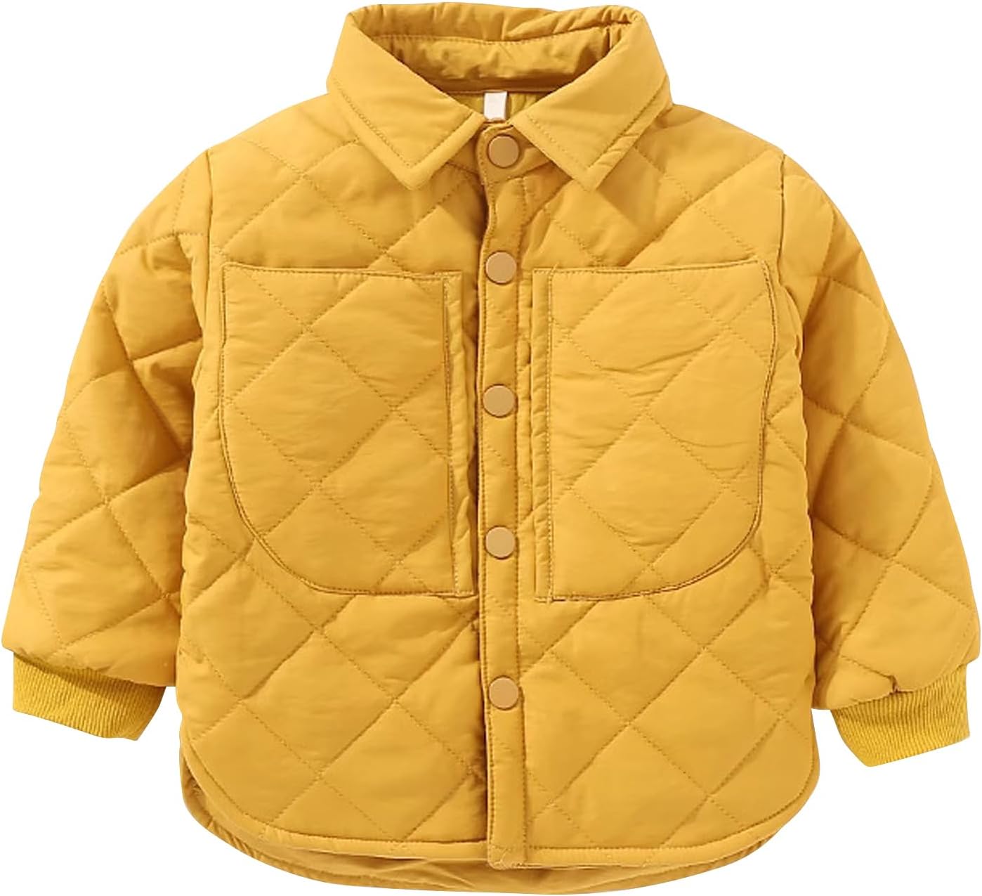 Boys' Warm Jacket Winter Lightweight Casual Coat Solid Button Down Outerwear