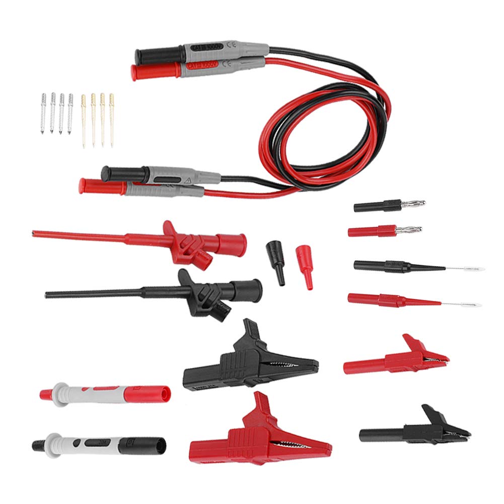 P1600C 4mm Banana Plug Electronic Multimeter Multi Meter Test Probe Cable Set (P1600C)