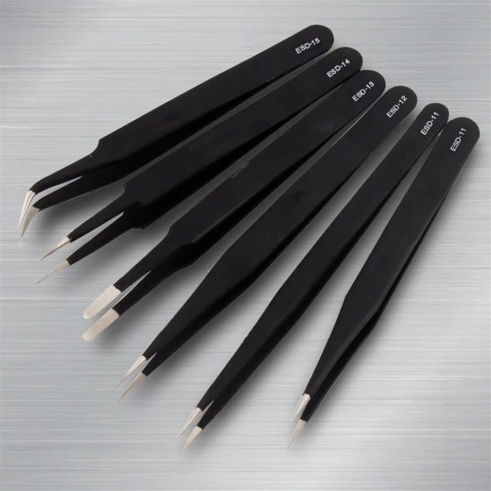 Pinzas Para Manualidades Pinzas Largas, Pinzas de precisión Juego de pinzas de precisión de acero inoxidable