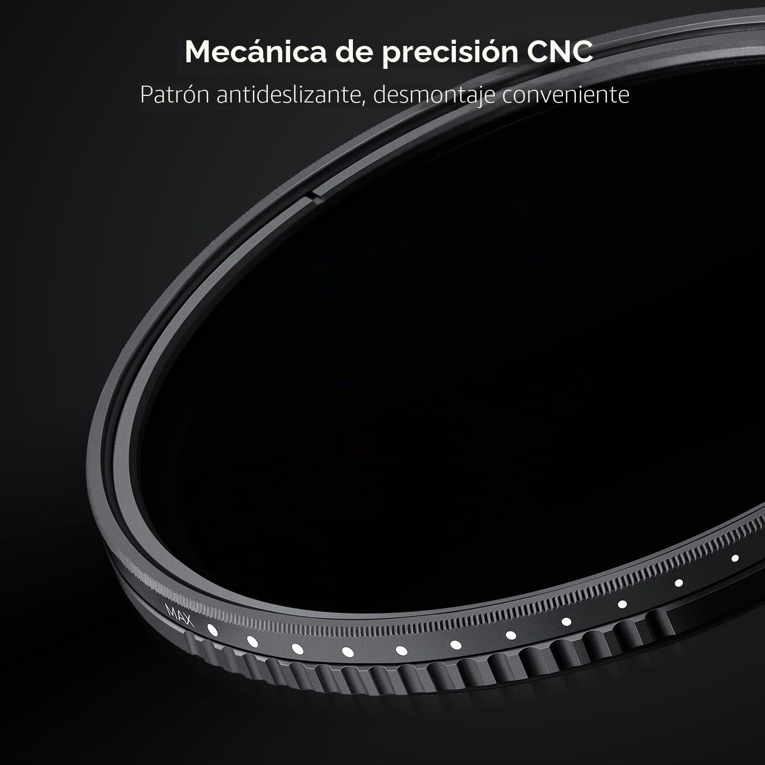 K&F CONCEPT Nano-Dazzle 58mm Filtro Variable ND2-400 (1-9 Stops) | Filtro Densidad Neutral Ultrafino HD de Rosca de Vidrio Óptico con Revestimiento Nano para Objetivo - FN501