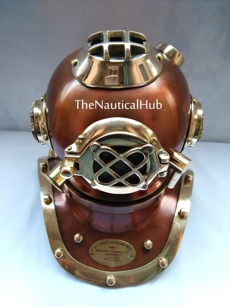 Antique US Navy 6" Diving Helmet Mark IV Deep Sea Mini Divers Helmet Replica B