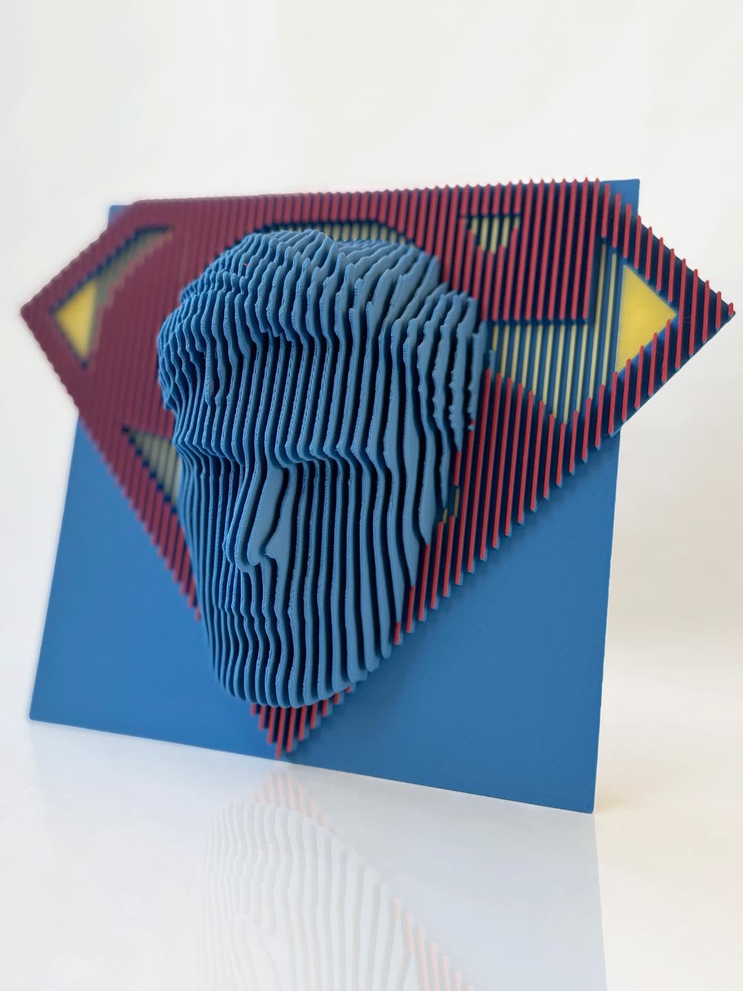 Superman Wall Art | Hope-Inspired Super Mask Sculpture | 3D Printed Wall Decor for Fans, Collectors & Gamers | Modern Handmade Art Gift-image-34