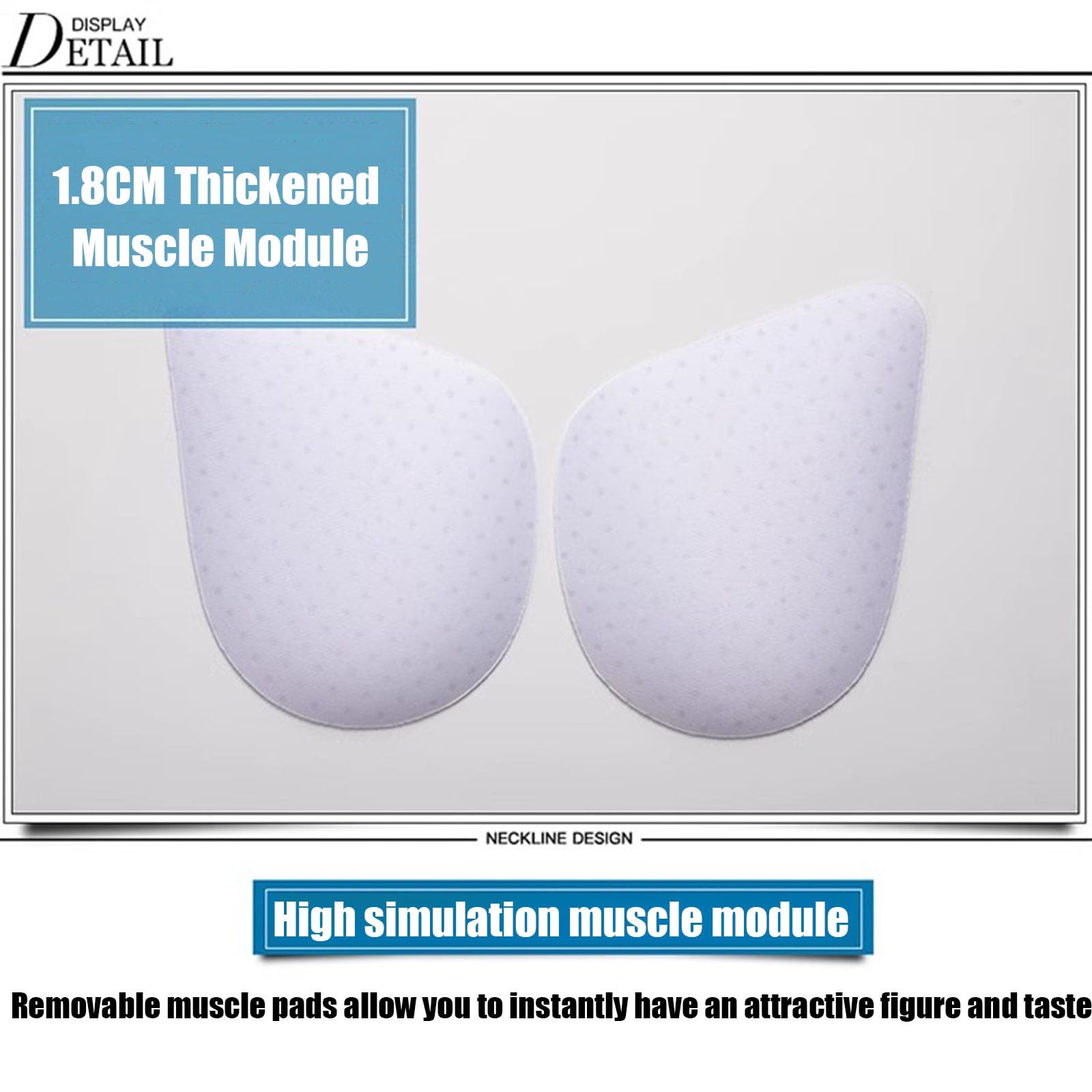 Uomo Shaper Canotta Petto Falso Muscolo Intimo Pettorale Enhancer Collo Basso Invisibile Ingrassare Camicia Sottile Bottoming(Schwarz,S)