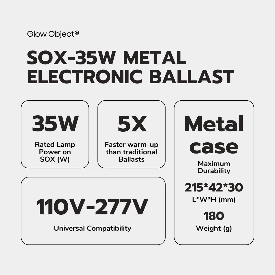 SOX - Alimentatore elettronico da 35 W per lampade al sodio a bassa