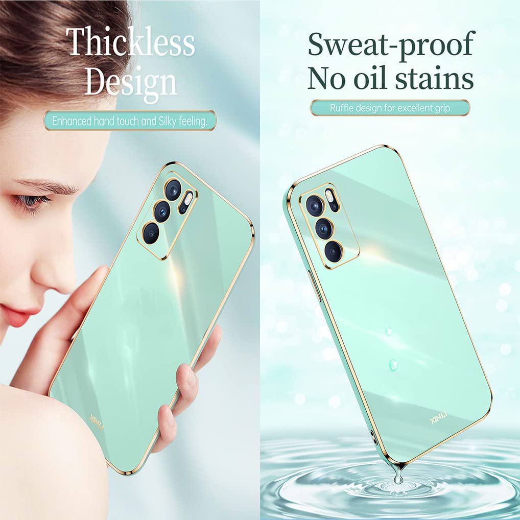 SEAHAI Cover per Oppo A54s / Oppo A16 / Oppo A16s, Custodia Protettiva Ultra Sottile ed Elegante in Silicone TPU Flessibile, Glitter Placcatura Phnom Penh Design Cover Antiurto Case, Viola
