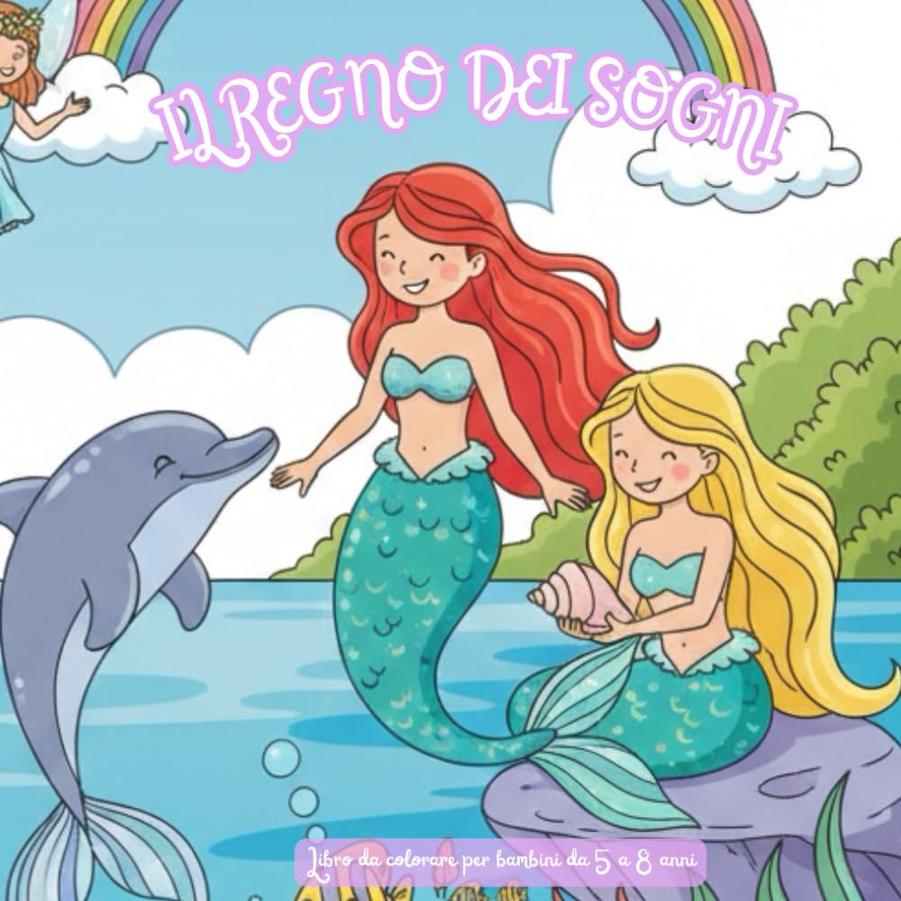 Il Regno Dei Sogni: Libro per bambini da colorare