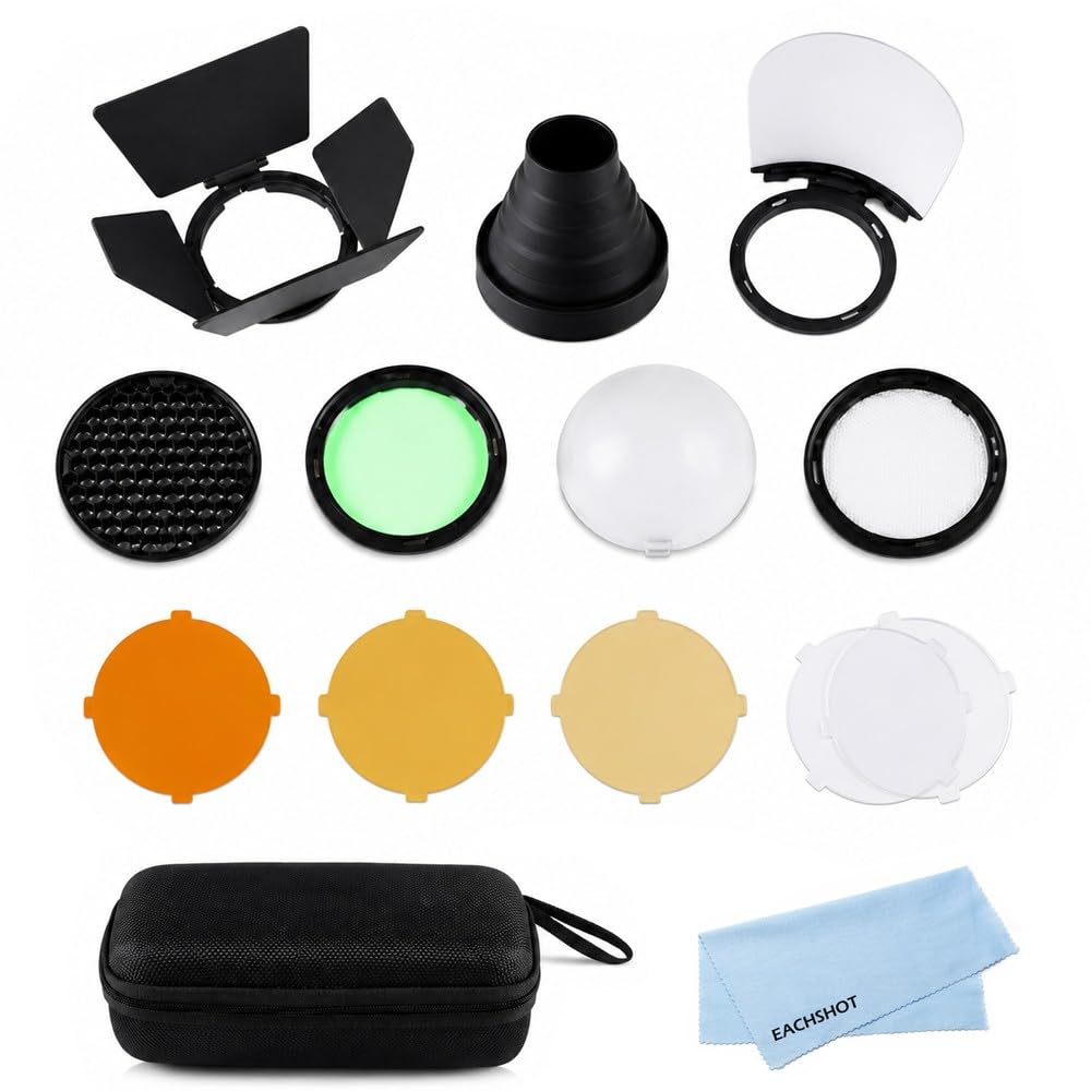 Godox AK-R1 Kit de Accesorios para Flash de Cabezal Redondo, Compatible con V1, V1 Pro, V1 Mid, V100, AD100Pro y Cabezal Redondo H200R