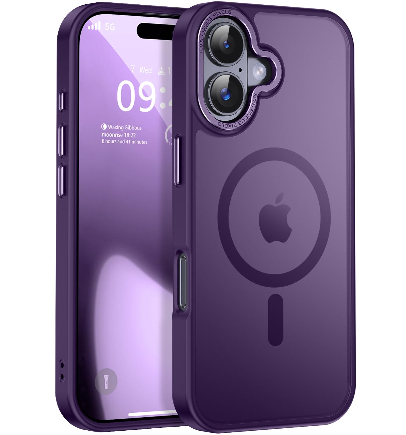 Newfuture Strong Magnetic Compatible with iPhone 17 Pro Case [13 FT Military Drop Protection] [Compatible with Magsafe] Slim Translucent Matte Shockproof with Anti-Fingerprint Phone Case, Tender Pink — view 157