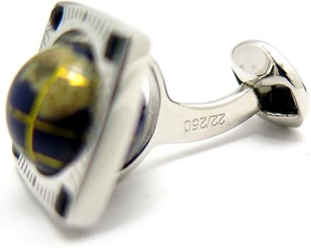 Amazon | タテオシアン(TATEOSSIAN) 地球儀 シルバー カフス