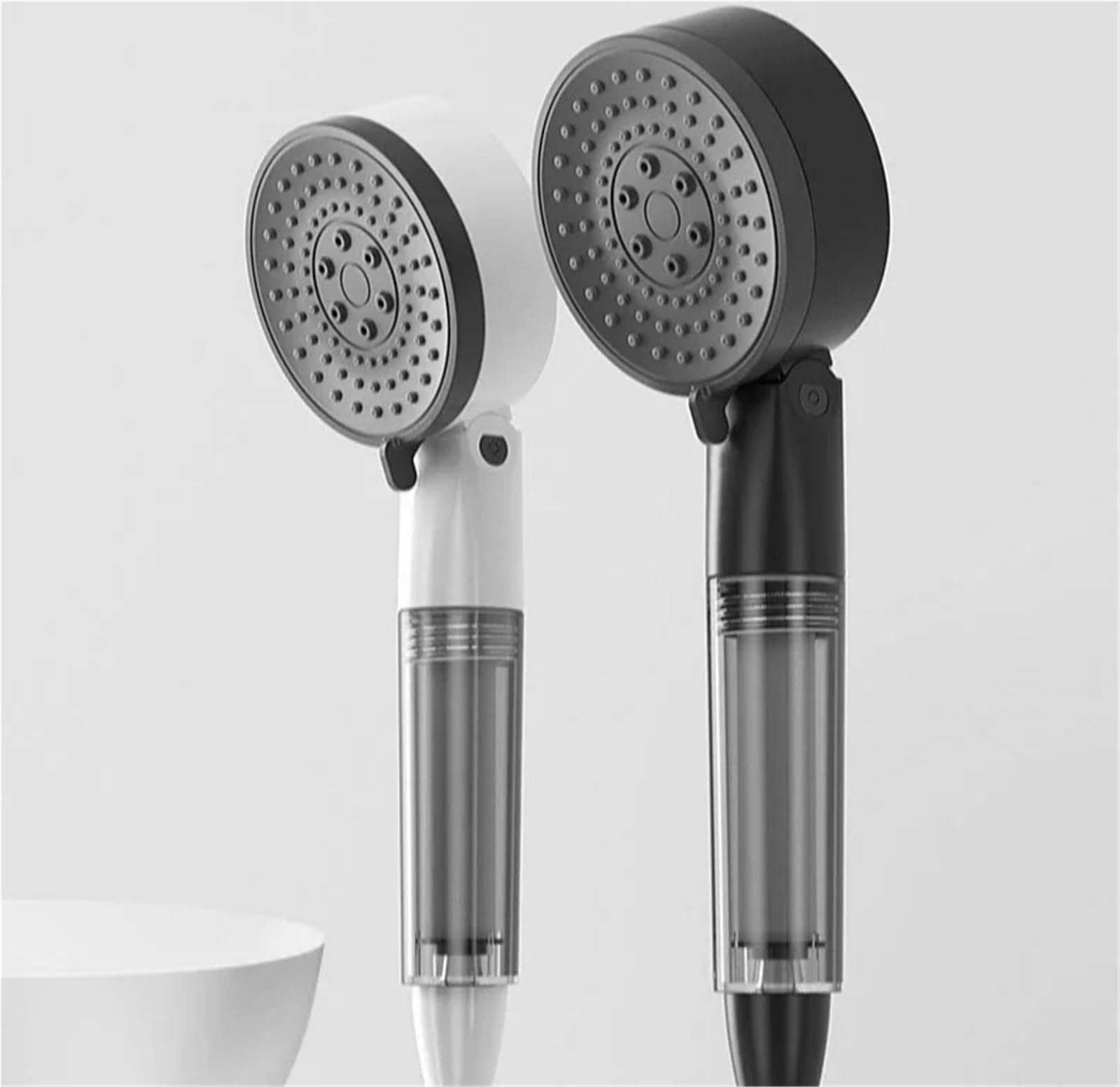 Cabezal De Ducha Cabezal de ducha que mejora la piel, juego lluvia y parada agua con un clic, cabezal mano Para BañO En Casa(Deep gray)