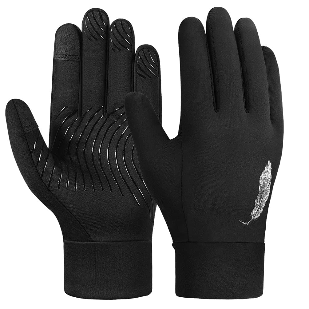 OOPORWinter Warm Kids Cycling Gloves - Cold Weather Outdoor Bike Running Ski Sports Mittens Aged 4-12 Boys Girls