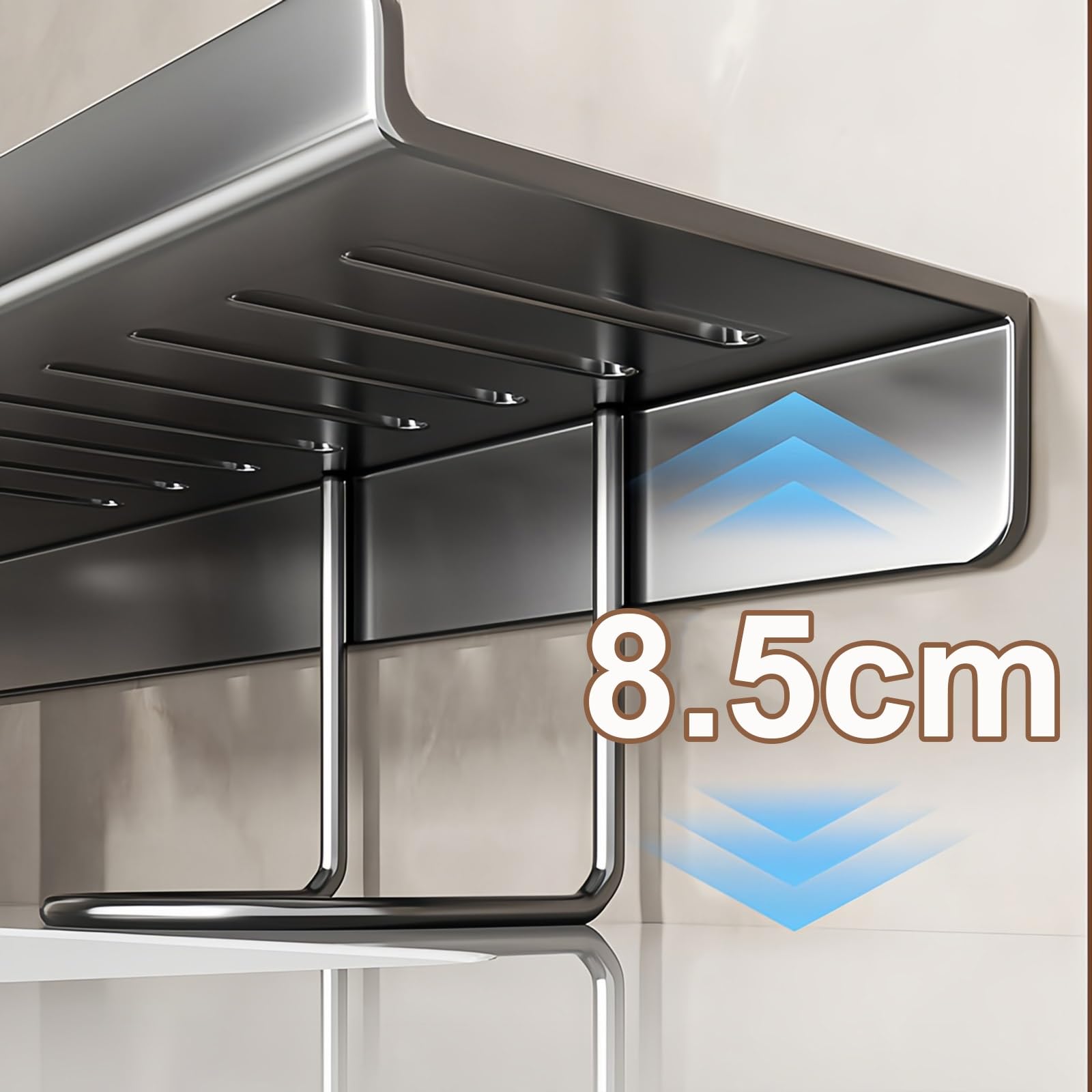 50 60cm Contenitore Portaoggetti da Lavello con Staffe di Supporto, 5kg