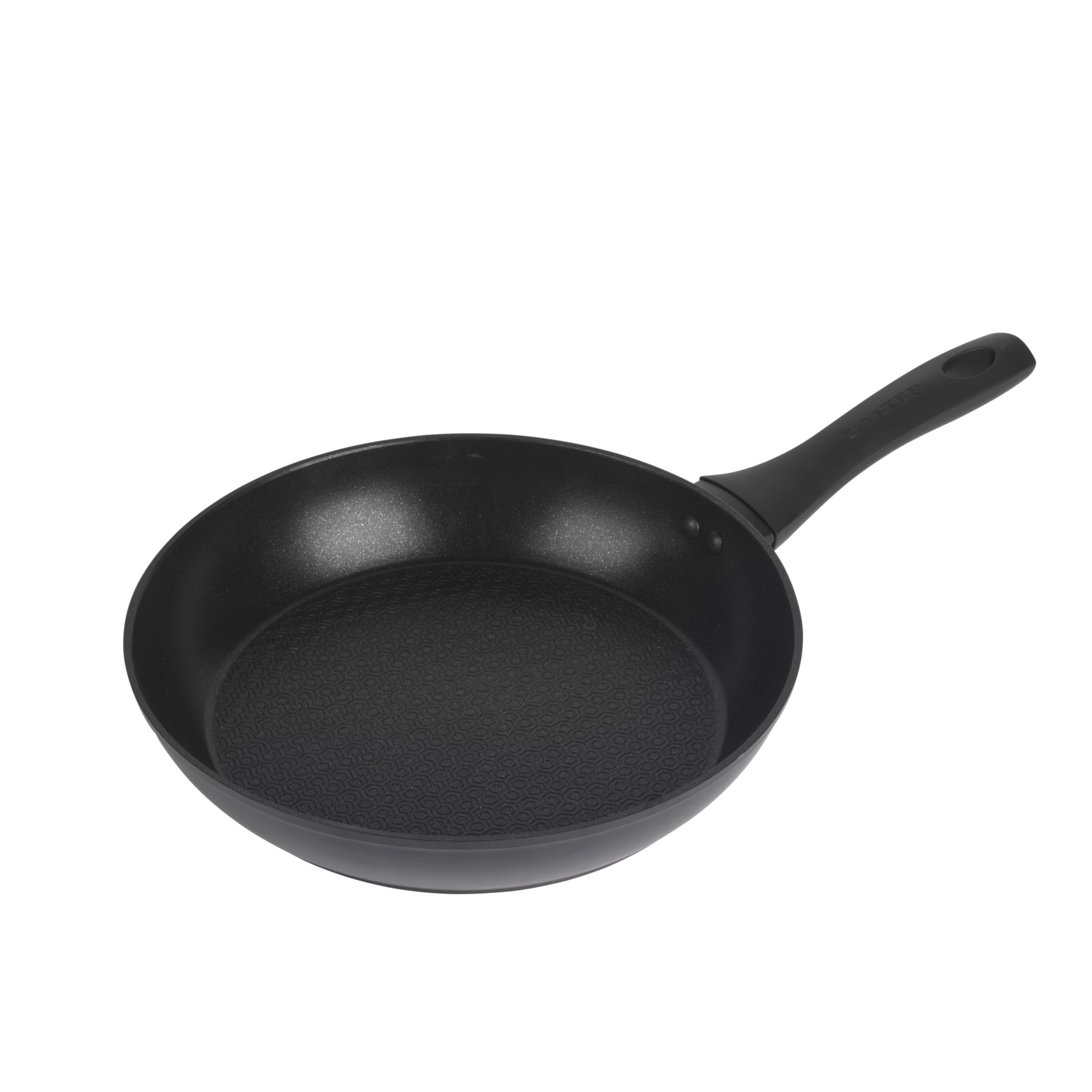 Salter Jewel Hex 28 cm Frying Pan – 7 x Tougher Than Standard Non-Stick*, Diamond-Effect, PFOA-Free, Induction Suitable, Hi-Low Technology, Corrosion & Scratch Resistant Aluminium, Dishwasher Safe