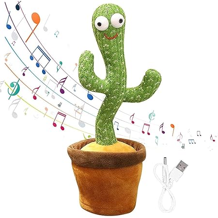 Amazon Co Jp 電気踊るサボテンぬいぐるみ 歌う踊るぬいぐるみサボテン 電気ぬいぐるみ 面白い初期教育教育おもちゃ 子供のためのパーティーの誕生日プレゼント おもちゃ