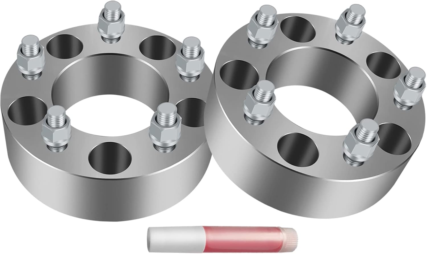 5x5 Wheel Spacers 2 Inch for JK Wrangler, 87.1mm CB Spacers Adapter with 10.9 Grade 1/2" Studs for XK Commander, for WJ WK Grand Cheroke, for Safari