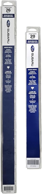 Jogo de palhetas do limpador de para-brisa dianteiro Subaru para Tribeca 2006-2007 – 26 cm e 20 cm, 2 unidades