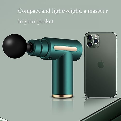 Miniatura 4 de HEYAXA Pistola de masaje de tejido profundo, masajeador muscular eléctrico de mano, dispositivo de masaje de percusión de alta intensidad para