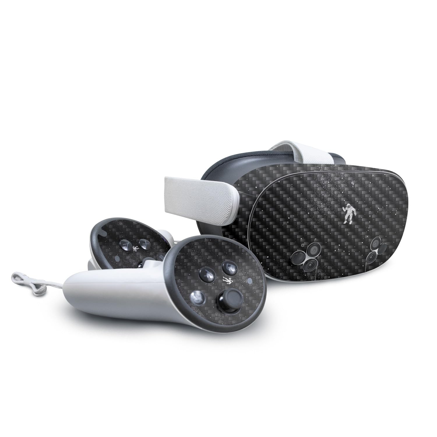 MightySkins - Vinilo adhesivo de fibra de carbono compatible con Meta Quest 3S - Gravity - Funda protectora de vinilo 3M de alta calidad, fácil de aplicar, fabricada en los Estados Unidos por
