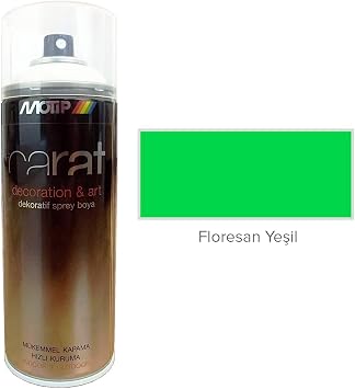 Motip Carat Akrilik Sprey Boya FLORESAN FOSFORLU YE L 400 ml