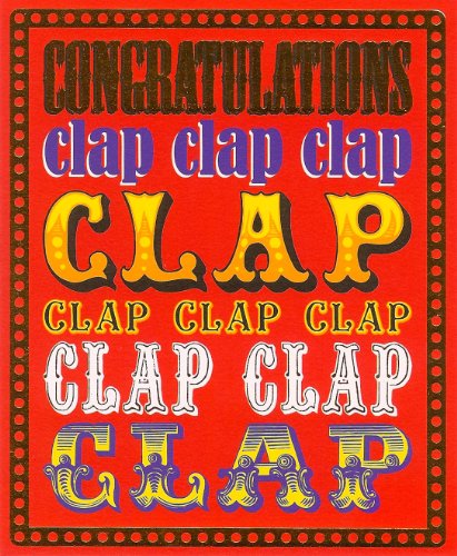 Congratulations Clap Clap Clap Clap... biglietto