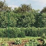 Mokuyary Maschendrahtzaun Grün 1,8x10 m Verzinkter Stahl Maschendrahtzaun...
