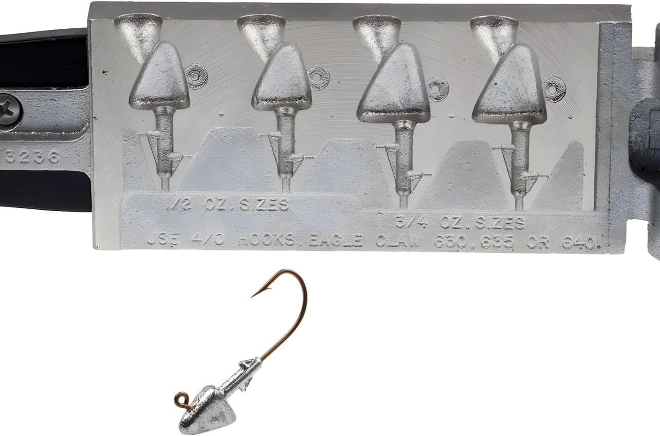 Do It Mold Style 9 Shad Head Jig Sz: 1/2, 3/4 oz Collar: Staggered Barb (3236) SH9-4-1234