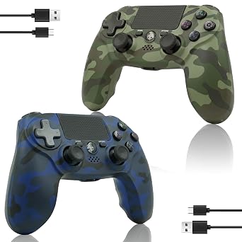 linhugame 2 Pack Wireless Controller for P-4, Compatible with P4/PC