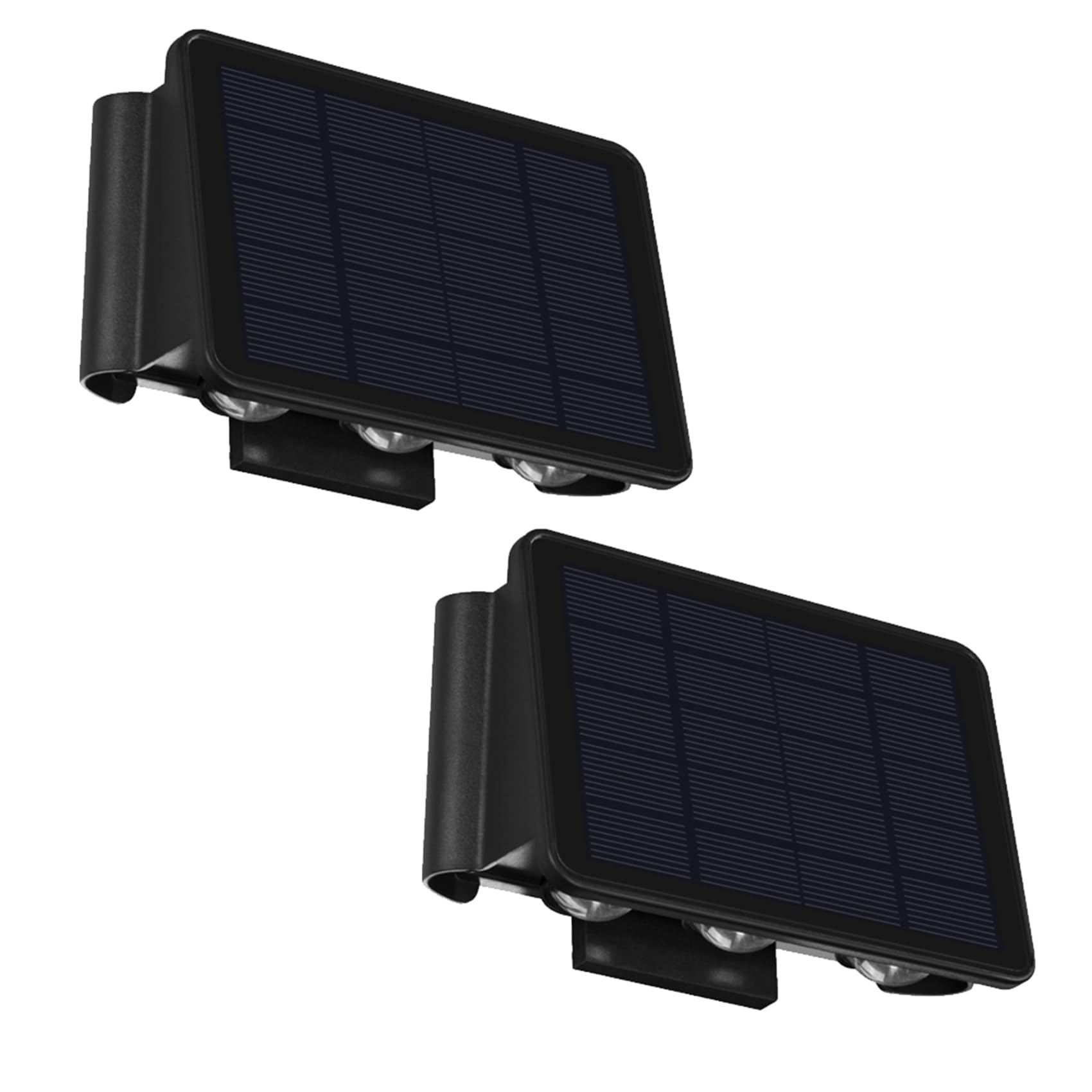 Vjsujehgy 2X Solar Wall Light Outdoor Up-Down Lighting LED Lamp Solar Wall Washing Lights for Courtyard Garden 5 Light